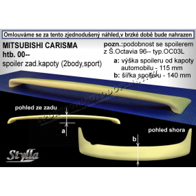 MITSUBISHI CARISMA HTB (00+) Heckspoiler. Hauben (EU-Homologation) MITSUBISHI CARISMA HTB (00+) Heckspoiler. Hauben (EU-Homologation)