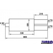 TurboWorks-Doppelsportauspuff (63-mm-Einlass)