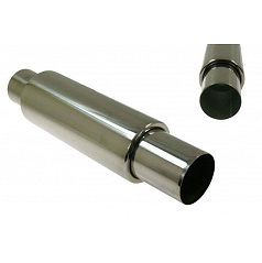 TurboWorks Sportauspuff mit langer runder Spitze, 76 mm Einlass, 90 mm Auslass