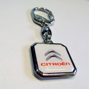 CITROEN quadratischer Schlüsselanhänger