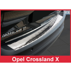 Edelstahlabdeckung - Schwellenschutz für die hintere Stoßstange Opel Crossland X 2017+