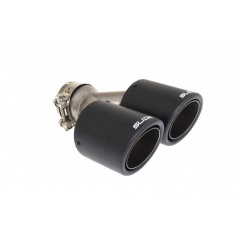 Doppelendrohr Schalldämpfer 89mm Eingang 63,5mm SLIDE