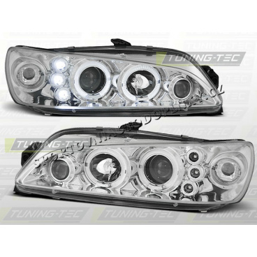 PEUGEOT 306 1997–01 KLARES VORDERE LICHT ANGEL EYES CHROM
