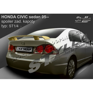 HONDA CIVIC Limousine 05+ Heckspoiler. Hauben (EU-Homologation)