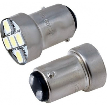Leuchtmittel 5 SMD LED BAY15D weiß 12V