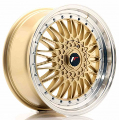 JR Wheels JR9 18x8 ET40 5x112/120 Gold mit bearbeitetem Rand