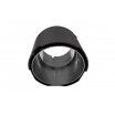 Endrohr 89mm Eingang 76mm Carbon Matt