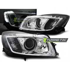 Klare Frontleuchten für den Opel Insignia 2008–12, Chrom