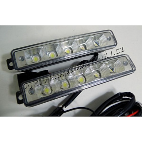 Světla pro denní svícení 2x5 velkých led, šířka/výška 150X30mm 