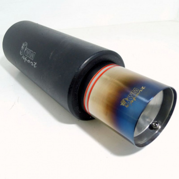 WM Sport-Sportauspuff aus Edelstahl, Farbe mit gerader Spitze