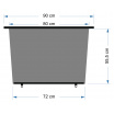 Rollo 90 cm Trapez 1 Stk