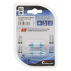 Glühbirne 4LED 12V suf. SV8.5 38mm blau 2 Stk