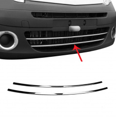 Unterer Kühlergrill aus Edelstahl deckt Renault Kangoo 2008+ ab