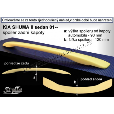 Heckspoiler für KIA SHUMA II SEDAN (01+). Hauben KS4L Heckspoiler für KIA SHUMA II SEDAN (01+). Hauben KS4L