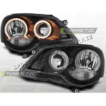 VW POLO 9N3 2005- ANGEL EYES SCHWARZE FRONTKLARE LICHTER VW POLO 9N3 2005- ANGEL EYES SCHWARZE FRONTKLARE LICHTER