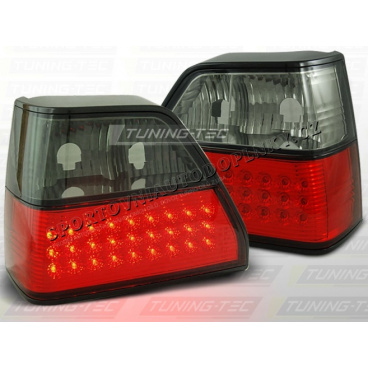 VW GOLF II 1983–91 LED-Heckleuchten, roter Rauch VW GOLF II 1983–91 LED-Heckleuchten, roter Rauch