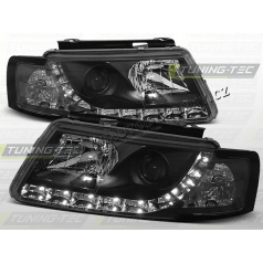 VW PASSAT B5 (3B) 1996–00 FRONT CLEAR LIGHTS DAYLIGHT LED BLACKVehicle Parts & Accessories, Car Parts, External Lights & Indicators!