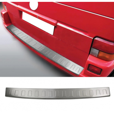 Heckstoßstangenschutz aus gebürstetem Edelstahl OMTEC VW T4 1990-03 Heckstoßstangenschutz aus gebürstetem Edelstahl OMTEC VW T4 1990-03