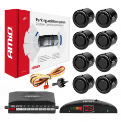 Parkassistent LED 8-Sensoren schwarz GOLD 18mm