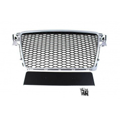 Grill Audi A4 B8 RS-Style Silber-Schwarz PDC