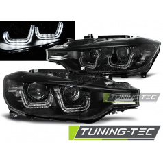 BMW F30/F31 10.2011 – Klare Frontleuchten, schwarze U-LED-Leiste