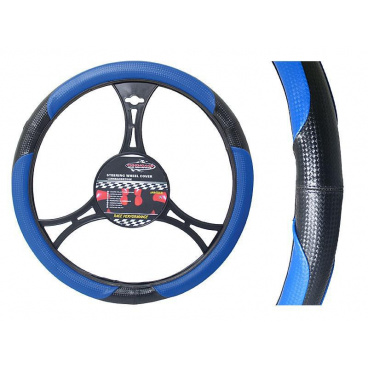 Lenkradbezug Fiberblau - Durchmesser 37-39 mm