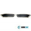 Edelstahl polierte Auspuffblenden Omtec VW Passat B8 2015-19 Limousine