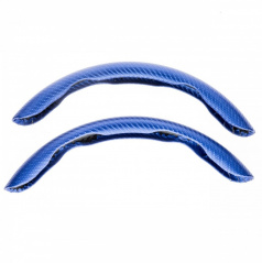 Lenkradseitenabdeckungen 36-38 cm blau carbon