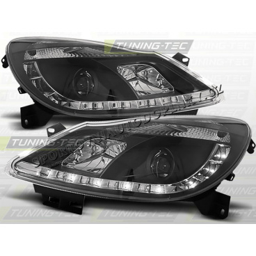 OPEL CORSA D 2006- FRONTKLARLEUCHTEN TAGESLICHT LED SCHWARZ OPEL CORSA D 2006- FRONTKLARLEUCHTEN TAGESLICHT LED SCHWARZ