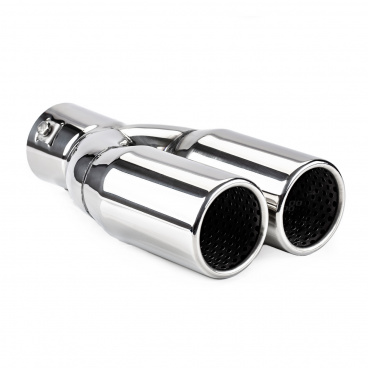 Auspuffende aus Edelstahl, doppelt 2x63 mm Auspuffende aus Edelstahl, doppelt 2x63 mm