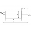 TurboWorks 05 Bionix Sportauspuff 90 mm Spitze, 63,5 mm Einlass