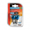 Lampensatz mit Sockel Ba15S 12V 21W symmetrisch Xenon/blau - 2 Stk