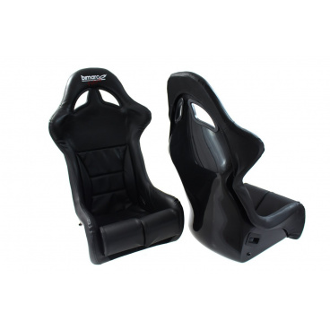 Sporthartschale Bimarco Futura schwarz FIA-Homologation (Kunstleder)