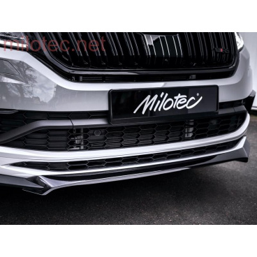 Frontspoiler schwarz glänzend „Klavierlack“, Škoda Kodiaq RS, Sportline Frontspoiler schwarz glänzend „Klavierlack“, Škoda Kodiaq RS, Sportline