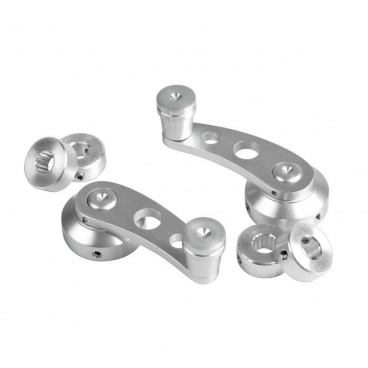 Alu-Bodengriffe zum Absenken von Fenstern 6 cm 2 Stk