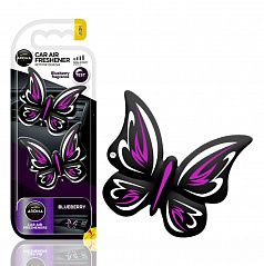 AROMA CAR FANCY SHAPES BUTTERFLY Lufterfrischer Blaubeere