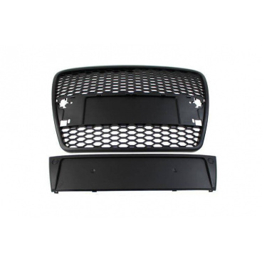 Grill Audi A6 C6 RS-Style Glänzend Schwarz