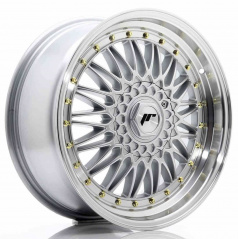 JR Wheels JR9 18x8 ET35 5x112/120 Silber mit poliertem Rand