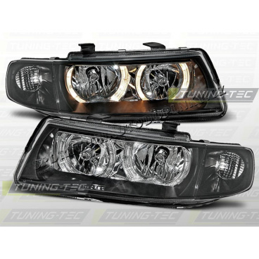 SEAT LEON/TOLEDO 1999–04 KLARES VORDERE LICHT ANGEL EYES SCHWARZ SEAT LEON/TOLEDO 1999–04 KLARES VORDERE LICHT ANGEL EYES SCHWARZ