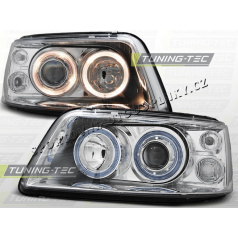 VW T5 2003–09 Angel Eyes Chrom-klare Scheinwerfer