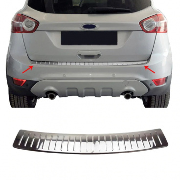 Edelstahl polierte hintere Stoßstangenstange Omtec Ford Kuga 2008-13