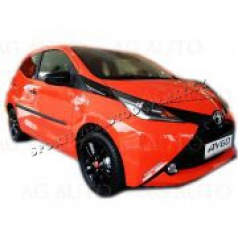 Toyota Aygo II, 2014-, Fließheck, 5 Türen., türseitige Schutzstreifen