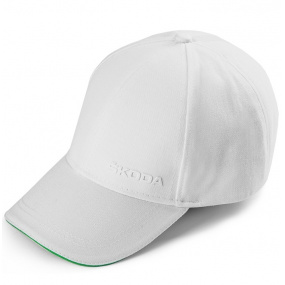 Originale weiße ŠKODA-Kappe