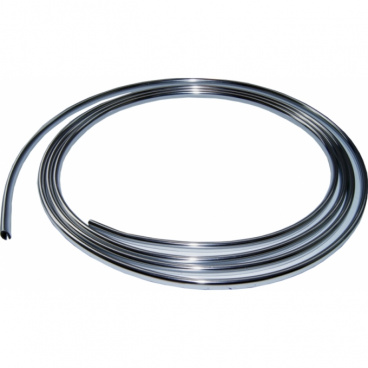 Nut chrom selbstklebend 3 m / 8x6 mm Nut chrom selbstklebend 3 m / 8x6 mm