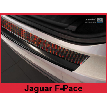 Carbon-Abdeckung – Schwellenschutz für die hintere Stoßstange, Jaguar F-Pace 2016+
