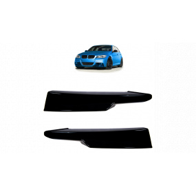 Zusatzteil BMW 3 E90 E91 Facelift Stoßstange Vorne Glänzend Schwarz