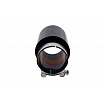 Endrohrdämpfer 114mm Eingang 76mm Glänzend schwarz