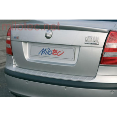 Fünfte Türschwelle mit Vorsprüngen, ABS-Silber, Škoda Octavia II. + Facelift aller Limousinen