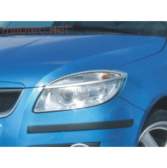 Milotec Scheinwerferabdeckungen (Wolken) ABS silber Škoda Roomster / Fabia II