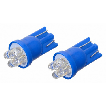 Glühbirne 4LED 12V T10 blau 2 Stk Glühbirne 4LED 12V T10 blau 2 Stk